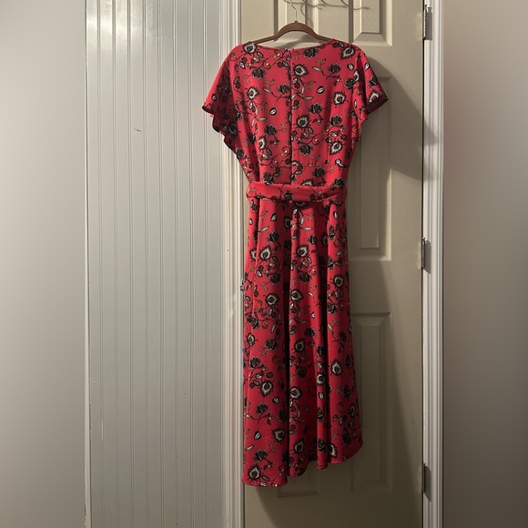 EUC Short Sleeve High-Low Lena Midi Dress SZ 16 - Picture 5 of 8